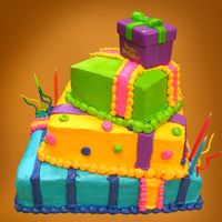 Birthday Surprise This is one of Publix's signature cakes.I wish I had taken the pic before I put the little birthday surprise thing on top. Just...