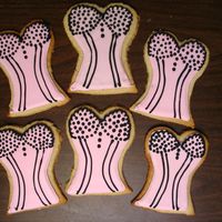 First Cookie Experience This was my first cookie order, did the NFSC recipe. Turned out really cute I think. I made them to match the corset cake I make. There...