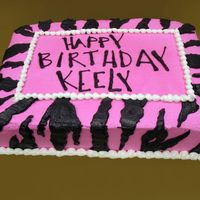 Zebra Hot Pink Once again another smart customer that trusted my creativity.All she did is brought in the party's invitation and allowed me to do...
