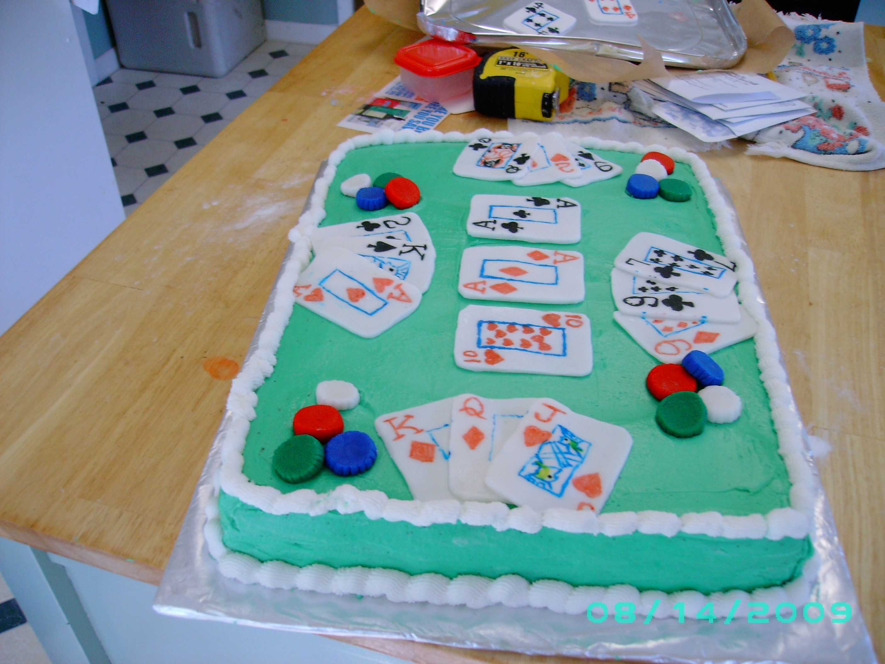 Playing Cards Brother in law like playing cards. So i made this cake for him on his b-day. He like it alot. Thanks for looking at all my cakes and...