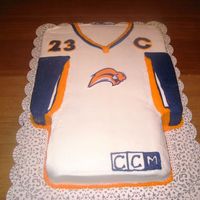 Sabres Drury Jersey All buttercream with printed edible logo