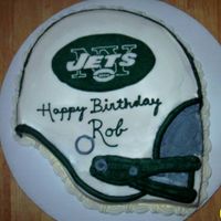 Jets Helmet Cake 