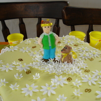 60Th Birthday I made this cake for my sister, I made her and her dog in fondant