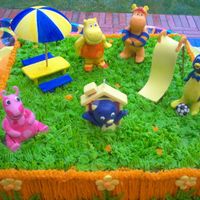 Backyardigans Cake This cake i smade with butter cream icing and gum paste I wanted to make this cake different from others I had made before by using the...