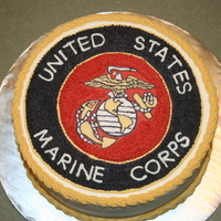 Grooms Marine Corps. Cake 