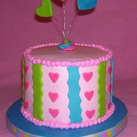 Little Girl's Valentine Cake 