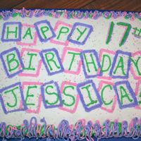 Birthday Request This cake was requested after seeing one like it at a baby shower. Not too fond of all the icing but it turned out alright. Need to...