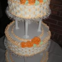 3Rd Wedding Cake This cake I did this weekend it was an 18",14"and 10" tier cake decorated with whipped icing filled with rasberry filling...