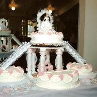 Quincenera Cake This cake I did for my nieces Quincenera it was the first big cake I have made it was decorated with buttercream.Thanks for looking!