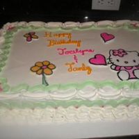 First Frozen Buttercream Transfer... Hi everyone this is my first try on buttercream transfers it was pretty good I loved the look of it and I will definetly be doing this...