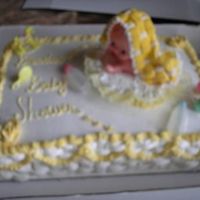 Baby Cakes This is a babyshower cake decorated with Bakemark filled with fresh strawberries and creme the blankie was made with royal icing.