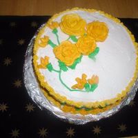 First Time Roses!! WASC Cake with Lemon Curd and Lemon Floroved Butter cream and my first time making roses!!