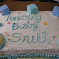 Best Friends Baby Shower Cake This was definatly a labor of love, no pun intended, this was done for my dear friend who is expecting her first son. The cake was a butter...