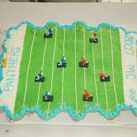 Football Cupcake Cake Made for little league football banquet. Yellow cupcakes with buttercream icing.