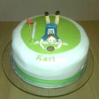 It's A Try! Rugby cake for a thirtieth birthday. I copied idea from a photo I saw on a website but I apologise, I can't find the name of the...