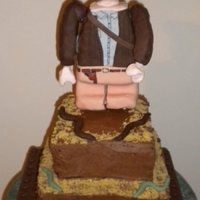 Lego Indiana Jones This cake is a copy of Bakers Cakes Indiana Jones cake. Indy is made from Rice Krispies and melted marshmallow.