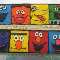 Sesame Street Faces All buttercream