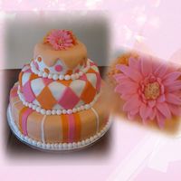 Bridal Shower - Gerbera Daisies The color scheme for the shower was pink and orange. The bride and I worked on the design. She loved the end result.