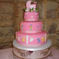 Baby Sower Cake I did this cake for my cousins beautiful wife's baby shower party