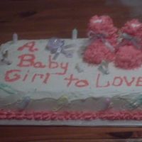 Baby Shower Cake This was my nieces baby shower cake that i made,,i know i need alot of work on decorating. but im working at it alittle at a time.
