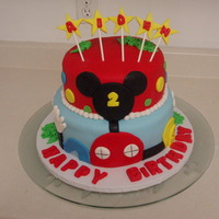 Mickey Mouse Club Cake Birthday cake for a boy turning 2.