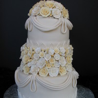 White And Ivory Roses Ivory with white and ivory roses