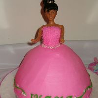 My Daughter's First Birthday Cake (And My First Doll Cake) This is the doll cake I made for my daughter's first birthday princess-themed party. It is a cream cheese cake with crushed Oreo...
