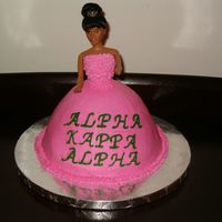 Cake For My Sorority Picnic This is the cake I made for my sorority's picnic. It is a white almond sour cream cake with buttercream dream icing. I received a lot...