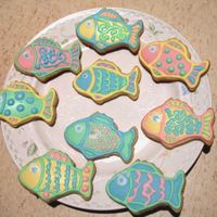 Fish Cookes- My 2Nd Decorated Cookies 