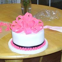 Ribbon Birthday Cake This was for a little girls birthday. Got the idea out of the Wilton Yearbook