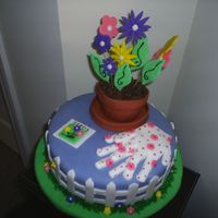 Garden Cake Was for a birthday cake for a coworkers mother. Copied the idea from a book