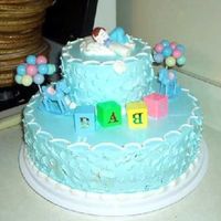 Baby Shower Cake This was a 2 tier shower cake I made for my girlfriend. It was chocolate cake with mocha mousse. It was a simple cake but it was delicious...