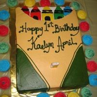 Crayon Box Cake This is one of my favorite cakes! It was yellow cake with pastry cream, strawberries and bananas. I wasnt sure how it would turn out but it...