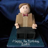 Lego Bodie As Dr Who I made this cake for my darling nephew. When asked what cake he wanted this year he replied "I want a Lego man. No I want a cake of me...