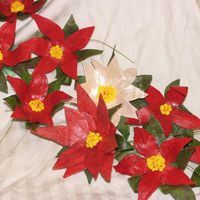 Gumpaste Poinsettia These were my first attempt at making poinsettia. I didn't have a cutter for that specific flower so I used a Lily cutter and hoped...