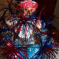 4Th Of July Cupcakes These were really fun to do. I bought the Wilton cupcake holder for 12 cupcakes...kinda wish I had the bigger one now. Made these to take...