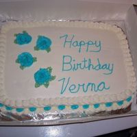 Birthday Cake Learning to make roses has been the toughest thing for me in cake decorating. I have watched several video's on YOUTUBE.. but still...