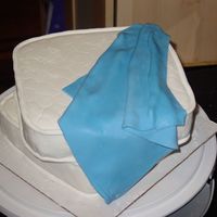 Matress Cake This is a variation on Colette Peters' 5-layer wedding cake. I threw a blanket on it so it was easier to tell what it was. The whole...