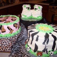 Quick Animal Birthday Just threw togther some animal print cakes for a last minute birthday celebration for my daughter. Ended up looking cute and she was...