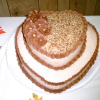 Heart Cake Top layer is chocolate and bottom layer is French Vanilla. This was acutally a Bridal shower cake for a Fall Wedding. The wedding colors...
