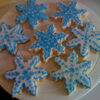 Snowflakes Made these for an early New Years Celebration. RI with sanding sugar.