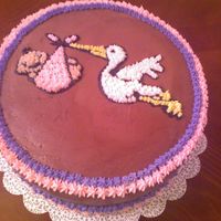 Here Comes A Girl!! Chocolate cake with buttercream stars