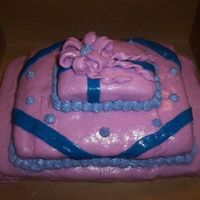 My Very First Cake With Fondant This was a birthday cake that I had to make for a relative. It's my first time with fondant- so it's a little tacky. One only...