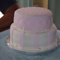 Baby Shower Cake I've never taken a class or have worked with fondant before, even though after making this cake I want to sign up for all the classes...