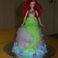 Ariel Birthday Cake My first "doll cake".