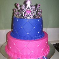Pink And Purple Princess Cake The credit for this cake goes to Mac. My daughter was having a Pink and Purple party and loved Macs cake that I showed her on this site. It...