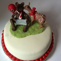 Cake: Deer Kissing Bear 