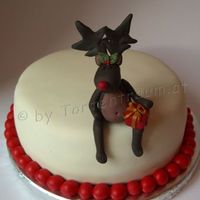 Moose Christmas Cake 