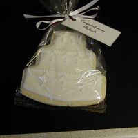 Wedding Cake Cookies Wrapped Here's how I wrapped them.