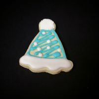 Birthday Hat Cookies These are birthday hat cookies that I also made for my own birthday. They are NFSC with RI.